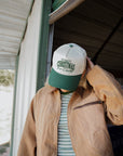 All I want for Christmas is a Cowboy - Green Vintage Trucker Hat KenzKustomz