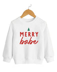 Merry Babe Tree Pullover Saved by Grace Co.