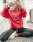 Mama's Little Gingerbread Coming Soon Maternity Sweatshirt Saved by Grace Co.