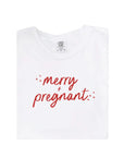 Merry + Pregnant Tee DOORBUSTER Saved by Grace Co.