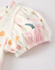 Fall Halloween & Thanksgiving Cute Pumpkin Print Girls Dress