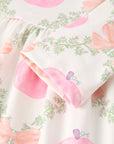 Halloween Pumpkin Pink Ruffle Girls Dress