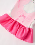 Halloween Ghost Short Sleeve Ruffled Girls Pajamas