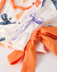 Halloween Mommy and Me Bow Print Pajama Set