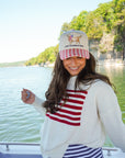 Living The American Dream - Red Gingham Hat KenzKustomz