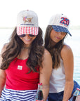 Living The American Dream - Red Gingham Hat KenzKustomz
