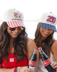 Living The American Dream - Red Gingham Hat KenzKustomz