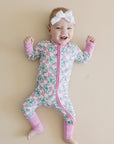 Bamboo Zip Romper | Shamrock & Bows