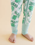 Bamboo Zip Romper | Lucky Shamrock