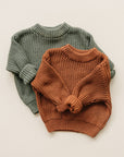 Chunky Knit Sweater | Green