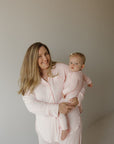 Women's Bamboo Button Up Lounge Set | Giselle forever french baby
