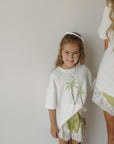 Girl's Satin Shorts | Prickly Pear forever french baby