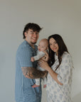 Men's Short Sleeve Pajamas | Blue Gingham