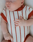 Knit Romper | Picnic Pinstripe