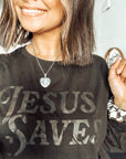 Jesus Saves Monochromatic Tee