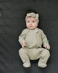 Sage Organic Cotton Ribbed Head Wrap Mebie Baby
