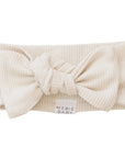 Vanilla Organic Cotton Ribbed Head Wrap Mebie Baby