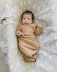Cafe Organic Cotton Ribbed Knot Gown