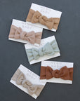 Oatmeal Organic Cotton Ribbed Head Wrap