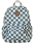 Green Checkered Mini Backpack