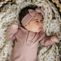 Dusty Rose Bamboo Head Wrap