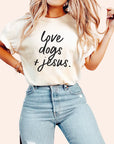 Love Dogs & Jesus Tee NEW Saved by Grace Co.