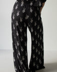 PRE- ORDER ships October 9th | Women's Bamboo Crop Tee Lounge Set | Midnight Skelly forever french baby