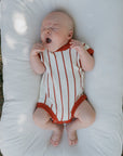 Knit Romper | Picnic Pinstripe