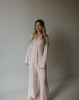 Women's Bamboo Button Up Lounge Set | Giselle forever french baby