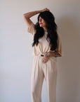 Women's Boxy Tee Lounge Set | Sadie Stripe