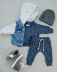 Mebie Baby Hooded Jean Jacket