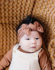 Rust Bamboo Head Wrap Mebie Baby