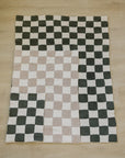 Green Checkered Plush Blanket