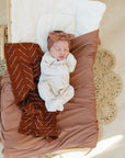 Rust Bamboo Hat OR Head Wrap Set