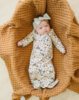 Sage Organic Cotton Ribbed Head Wrap Mebie Baby