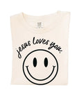 Jesus Loves You Smiley Tee Saved by Grace Co.