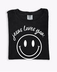 Jesus Loves You Smiley Tee Saved by Grace Co.