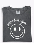 Jesus Loves You Smiley Tee Saved by Grace Co.