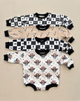 Bubble Romper | Charcoal Bolts