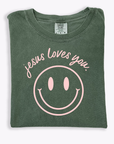 Jesus Loves You Smiley Tee