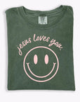 Jesus Loves You Smiley Tee Saved by Grace Co.