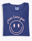 Jesus Loves You Smiley Tee Saved by Grace Co.
