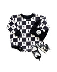 Bubble Romper | Charcoal Bolts