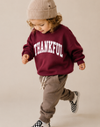 Thankful Varsity Kids Sweatshirt SBG Co.