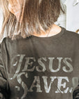 Jesus Saves Monochromatic Tee