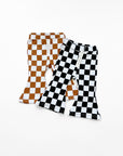 Checkered Flare Pants | Copper