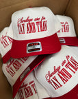 Sundays Are For Tay + Trav - Red Vintage Trucker Hat
