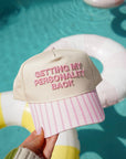 Getting my Personality Back - Pink Stripe Trucker Hat