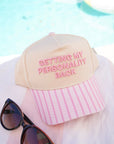 Getting my Personality Back - Pink Stripe Trucker Hat