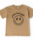 Jesus Loves You Smiley Youth Tee Saved by Grace Co.